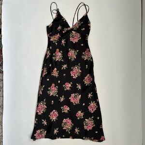 Zara women’s floral sleeveless nylon dress